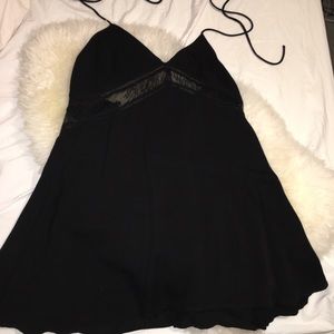 New Urban outfitters black lacy babydoll dress